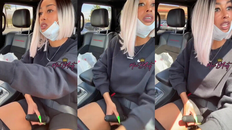 Miss B Nasty Has Super Soaker for Pussy In Public
